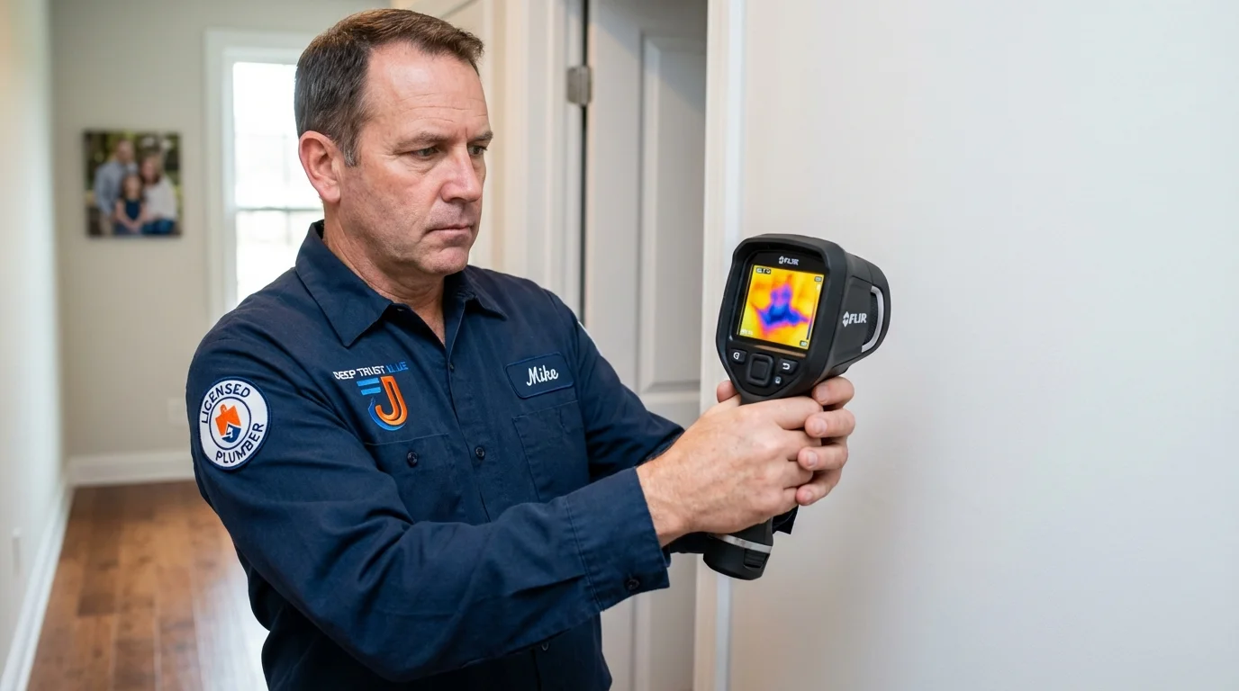 Thermal imaging leak detection by Johns Plumbing LLC in Atoka